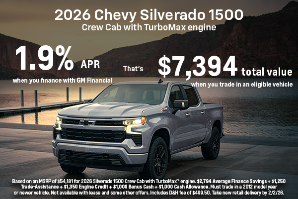2026 Chevy Silverado Finance Offer
