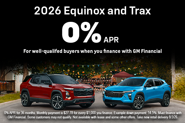 2026 Equinox and Trax
