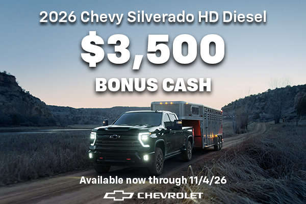 Silverado HD Bonus Cash