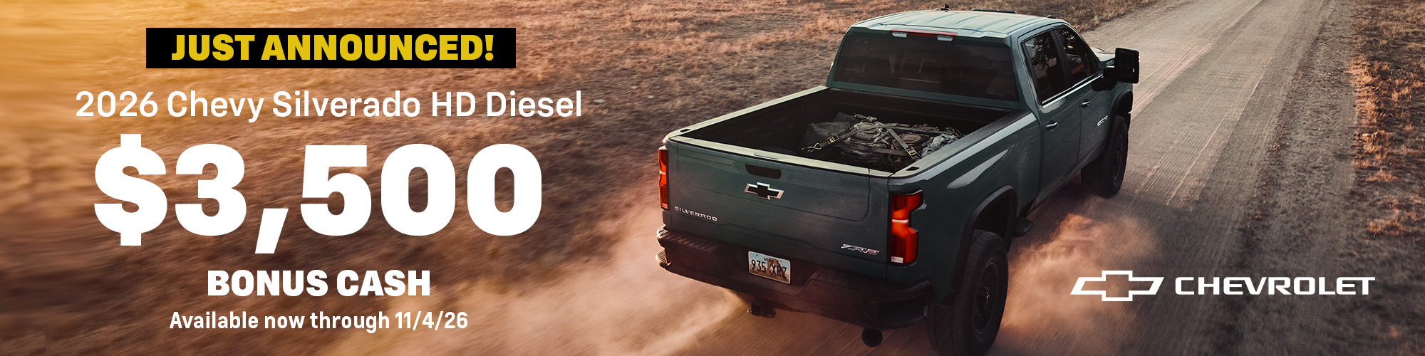 Silverado HD Bonus Cash